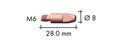 Áramátadó M6 erősített