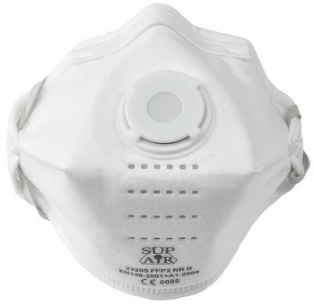 Supair FFP 2SL paneles szelepes porálarc Coverguard