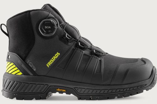 Fristads ComfortStep S7S SR FO ESD munkavédelmi bakancs, fekete/HV sárga