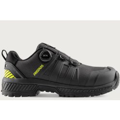   Fristads ComfortStep S3S SR FO ESD munkavédelmi félcipő, fekete/HV sárga